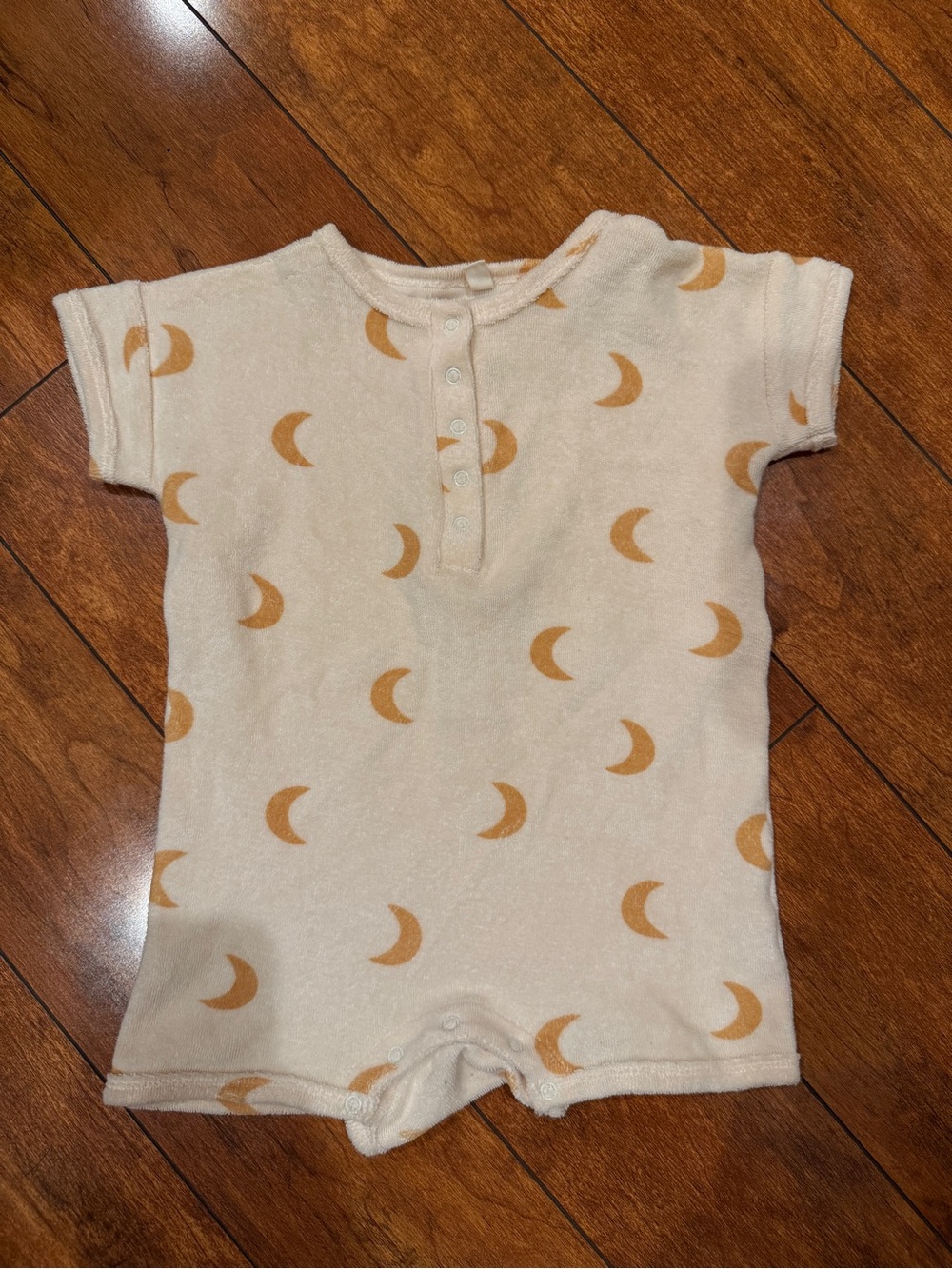 Organic Zoo Honey Midnight Terry Beach Romper | 100% organic cotton